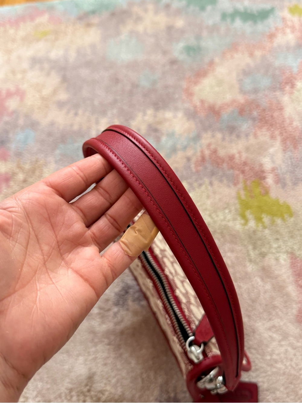 Coach The Swinger Bag Limited Re-Edition 1987 Red & White Like New - Picture 8 of 8